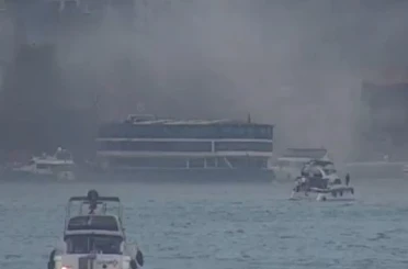 Bebek Sahili’nde teknede çıkan yangın söndürüldü 