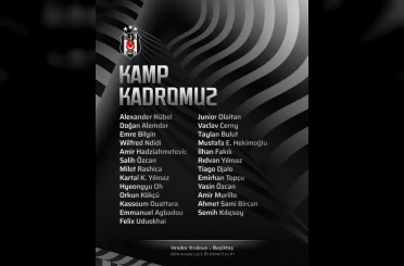 Beşiktaş’ın Hradec Kralove maçı kamp kadrosu belli oldu 