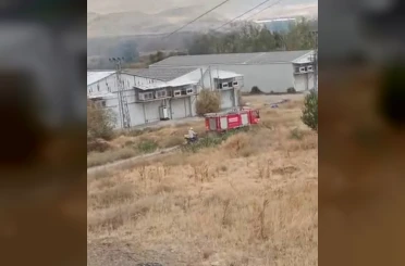 Beypazarı’nda otluk alanda yangın 