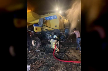 Biçerdöverde çıkan yangın itfaiye ekiplerince söndürüldü 