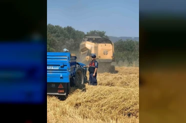 Biçerdöverler jandarma denetiminden geçti 
