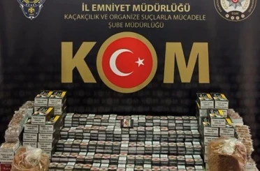 Bilecik’te 22 bin 400 makaron ele geçirildi 