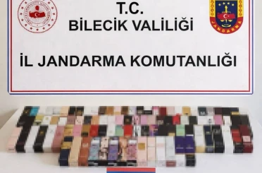 Bilecik’te 300 bin liralık kaçak parfüm ele geçirildi