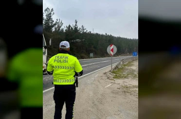 Bilecik’te drone destekli trafik denetimi 