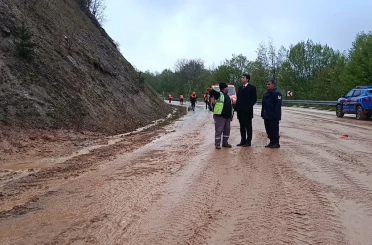 Bilecik’te sağanak yağış sonrası heyelan 