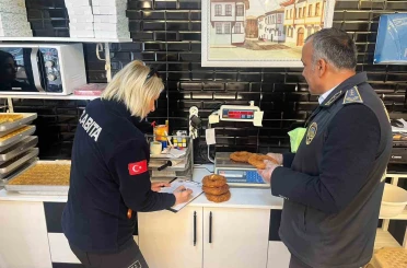 Bilecik’te simit ve poğaça gramaj denetimi 
