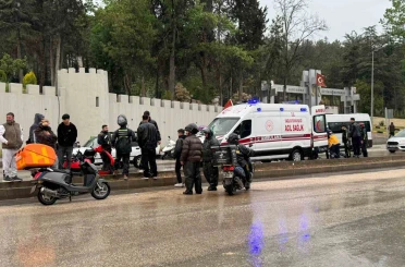 Bilecik’te ticari araç ile motosiklet çarpıştı; 1 yaralı 