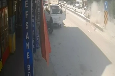 Bilecik’teki feci kaza güvenlik kamerasınca kaydedildi 