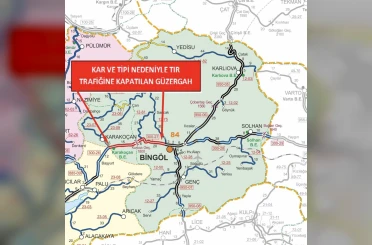 Bingöl-Elazığ karakolu tır trafiğine kapatıldı 