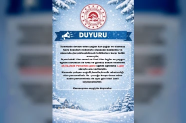 Bingöl’de 2 ilçede eğitime kar engeli 