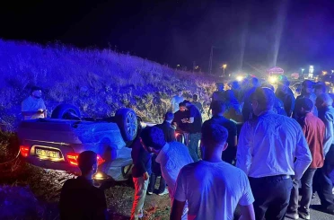 Bingöl’de otomobil takla attı: 1 yaralı 