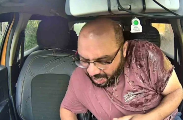 Bir taksicinin zor anları 