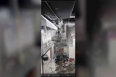 Bitlis’te bir iş yerinde yangın çıktı 