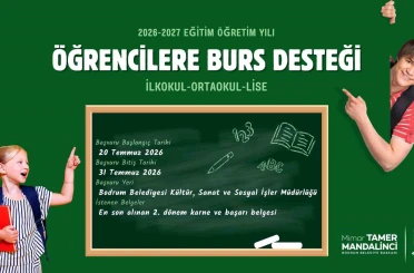 Bodrum Belediyesinden öğrencilere burs desteği 