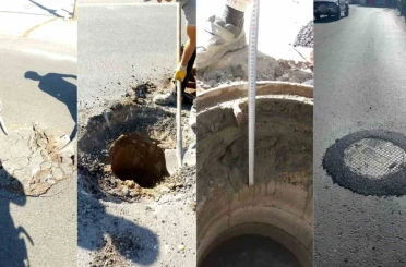 Bodrum’da yol altında kalan bacalar yükseltiliyor 