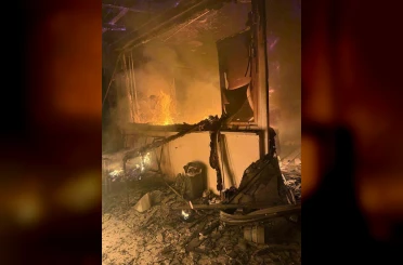 Bolu’da 2 katlı evin bir odası alev alev yandı 