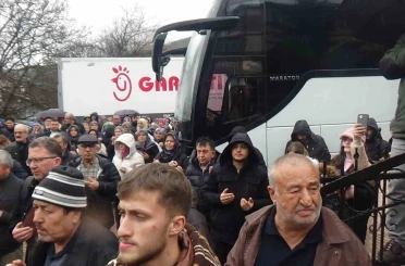 Bolu’da 37 kişilik umre kafilesi dualarla uğurlandı 