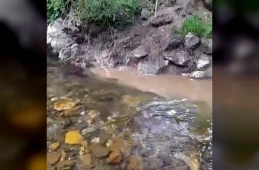 Bolu’da kanalizasyon sularının dereye karışmasına tepki 