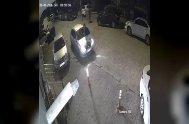 Bolu’da otomobilin kaputunda yolculuk kamerada 