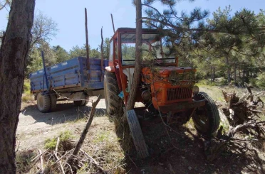 Bolu’da traktörden düşen 2 kişi yaralandı 