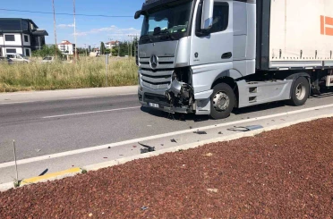 Bolvadin’de trafik kazası: 1 yaralı 