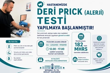 Boyabat’ta modern alerji tanı hizmeti hayata geçti 