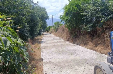 Bozdoğan Belediyesi’nden, Yazıkent’te parke taşı çalışması 