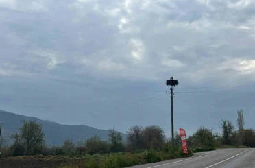 Bozdoğan’da baharın müjdecisi leylekler yuvalarına döndü 