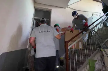 Bozdoğan’da çöp ev temizlendi
