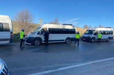 Bozkır’da okul servislerine denetim 