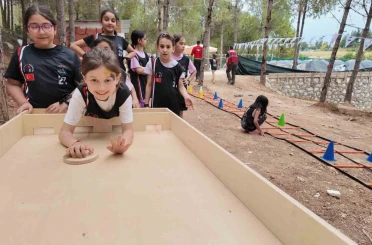 Bu kampta hem eğlendiler hem de eğitim aldılar 