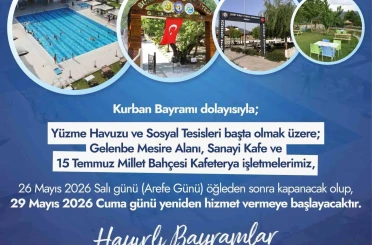 Buharkent Belediyesi’nden bayramda sosyal tesislerde geçici düzenleme 