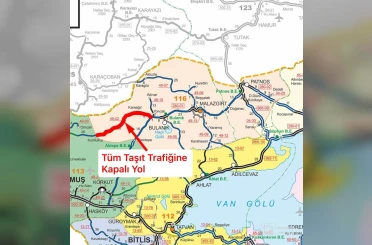 Bulanık-Kumlukıyı karayolu tipi nedeniyle ulaşıma kapatıldı 