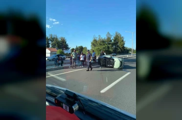 Burdur’da elektrikli araç devrildi: 1 yaralı 