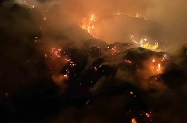 Burdur’da yaklaşık 2 bin saman balyası yandı 