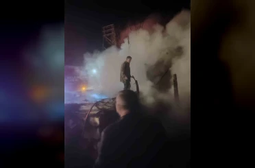 Burdur’da yanan ev kullanılamaz hale geldi 
