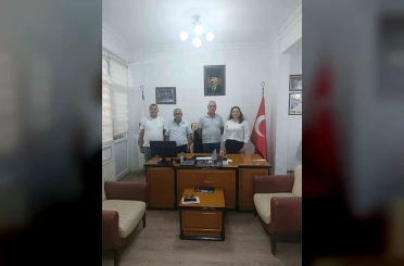 Burhaniye’de Sağlık Müdürü Akbey, Esnaf Odasını ziyaret etti 