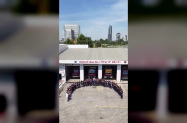 Bursa itfaiyesi’nden milli takımımıza anlamlı destek 