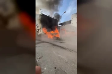 Bursa’da baraka yangını paniğe neden oldu 