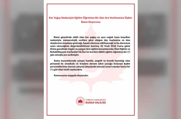 Bursa’da eğitime kar engeli 