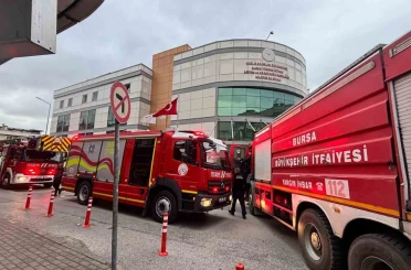 Bursa’da hastanede yangın paniği 