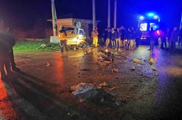 Bursa’da kamyonet ile otomobil çarpıştı: 2 yaralı 