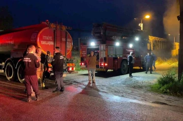 Bursa’da menteşe imalathanesinde yangın 