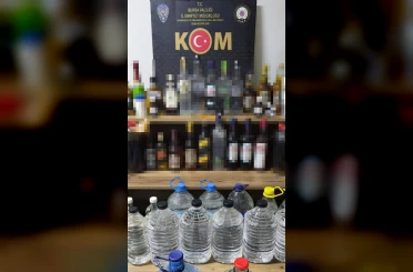 Bursa’da sahte içki operasyonu: 436 litre ele geçirildi 