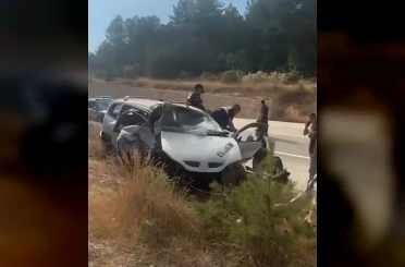 Bursa’da takla atan araçtaki çift yaşamını yitirdi 