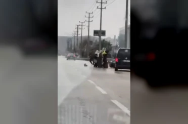 Bursa’da tartıştığı kuryeyi dövdü: O anlar kameraya yansıdı 