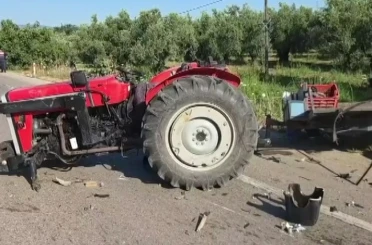 Bursa’da traktör kazası: 2 yaralı 