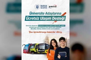 Bursa’da üniversite adaylarına ücretsiz ulaşım desteği 
