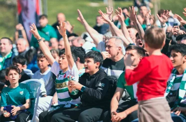 Bursa’da yeşil-beyaz coşku dev ekrana taşındı 