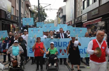 Bursalılar sağlık için yürüdü 
